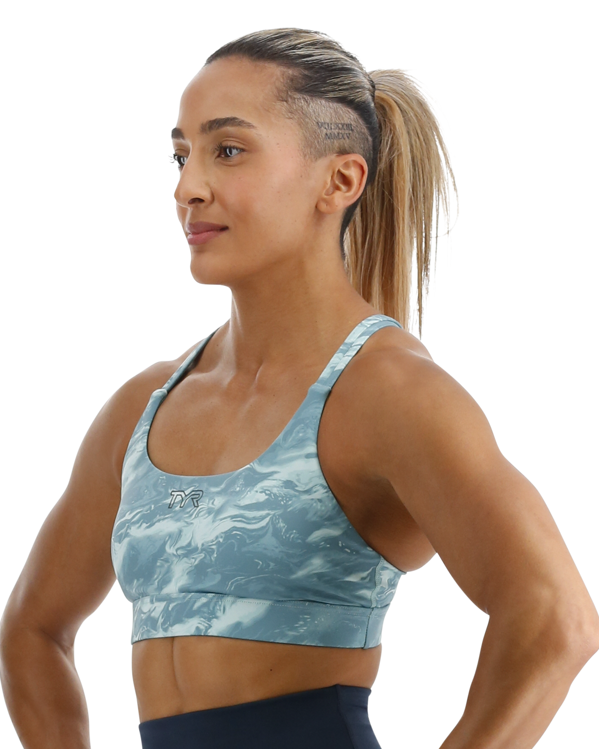  TYR Base Kinetic™ Women's Dual Strap Sports Bra - Aqueous