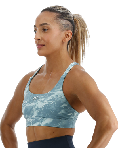  TYR Base Kinetic™ Women's Dual Strap Sports Bra - Aqueous