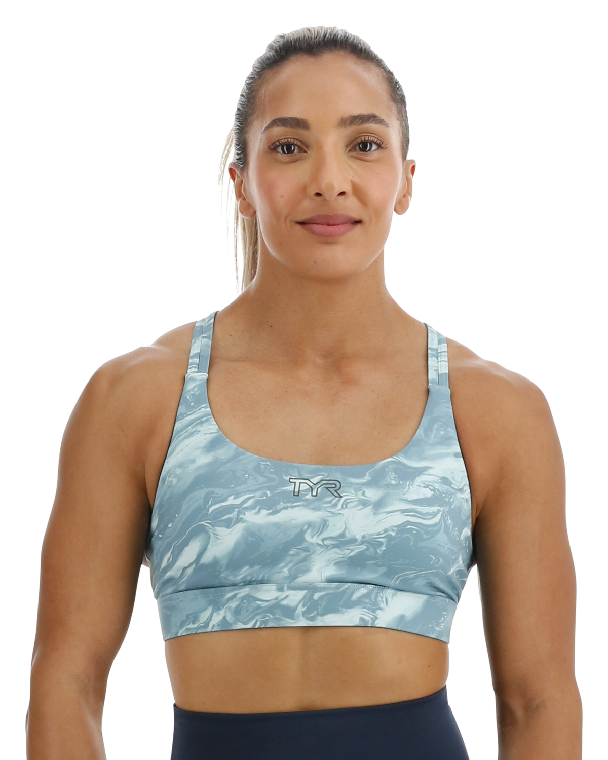  TYR Base Kinetic™ Women's Dual Strap Sports Bra - Aqueous
