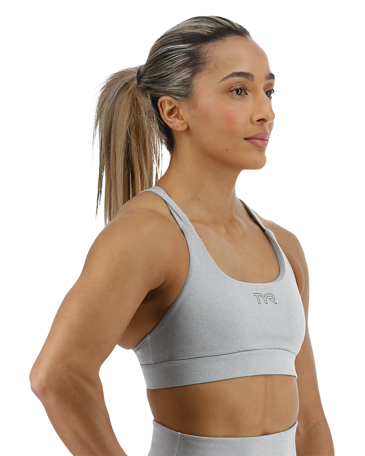  TYR Base Kinetic™ Women's Dual Strap Sports Bra - Heather