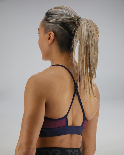  TYR Base Kinetic™ Women's High Neck Sports Bra - Ember
