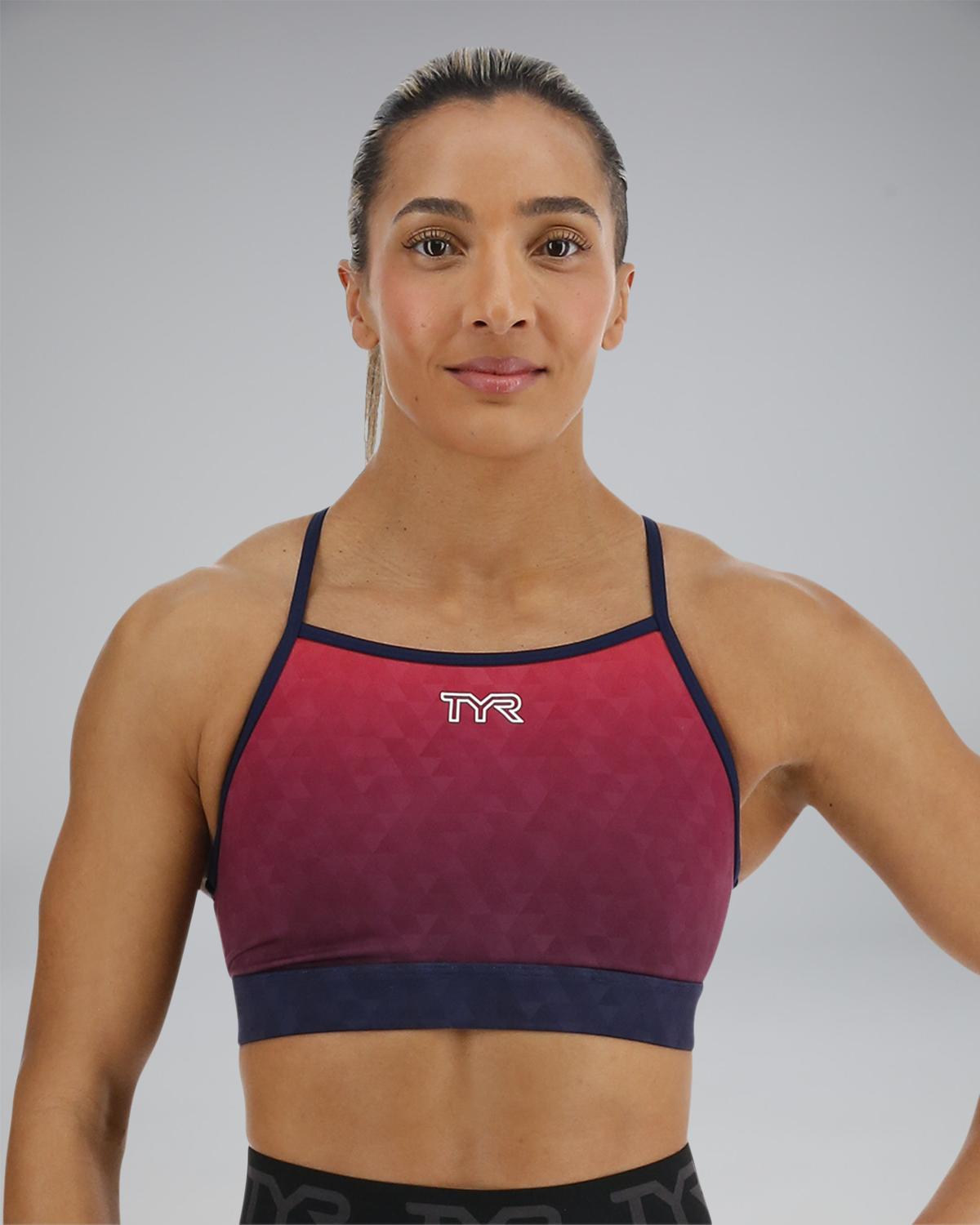  TYR Base Kinetic™ Women's High Neck Sports Bra - Ember