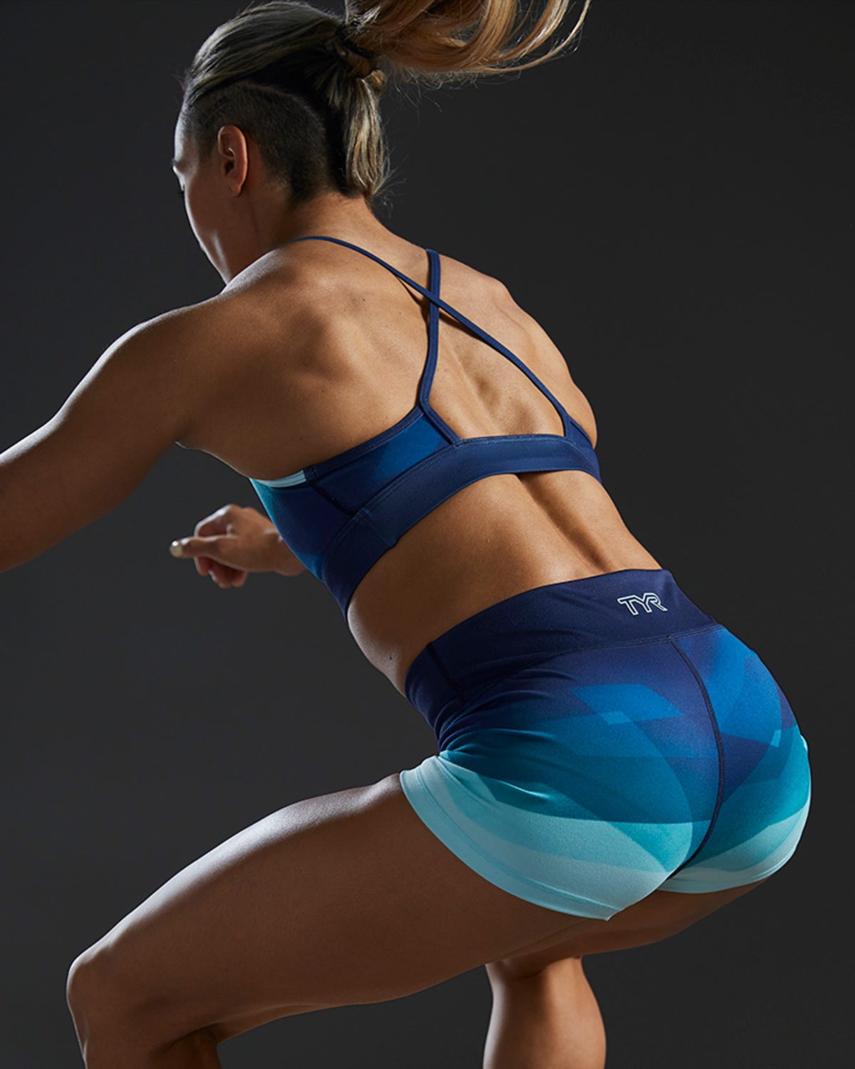  TYR Base Kinetic™ Women's High Neck Sports Bra - Forge