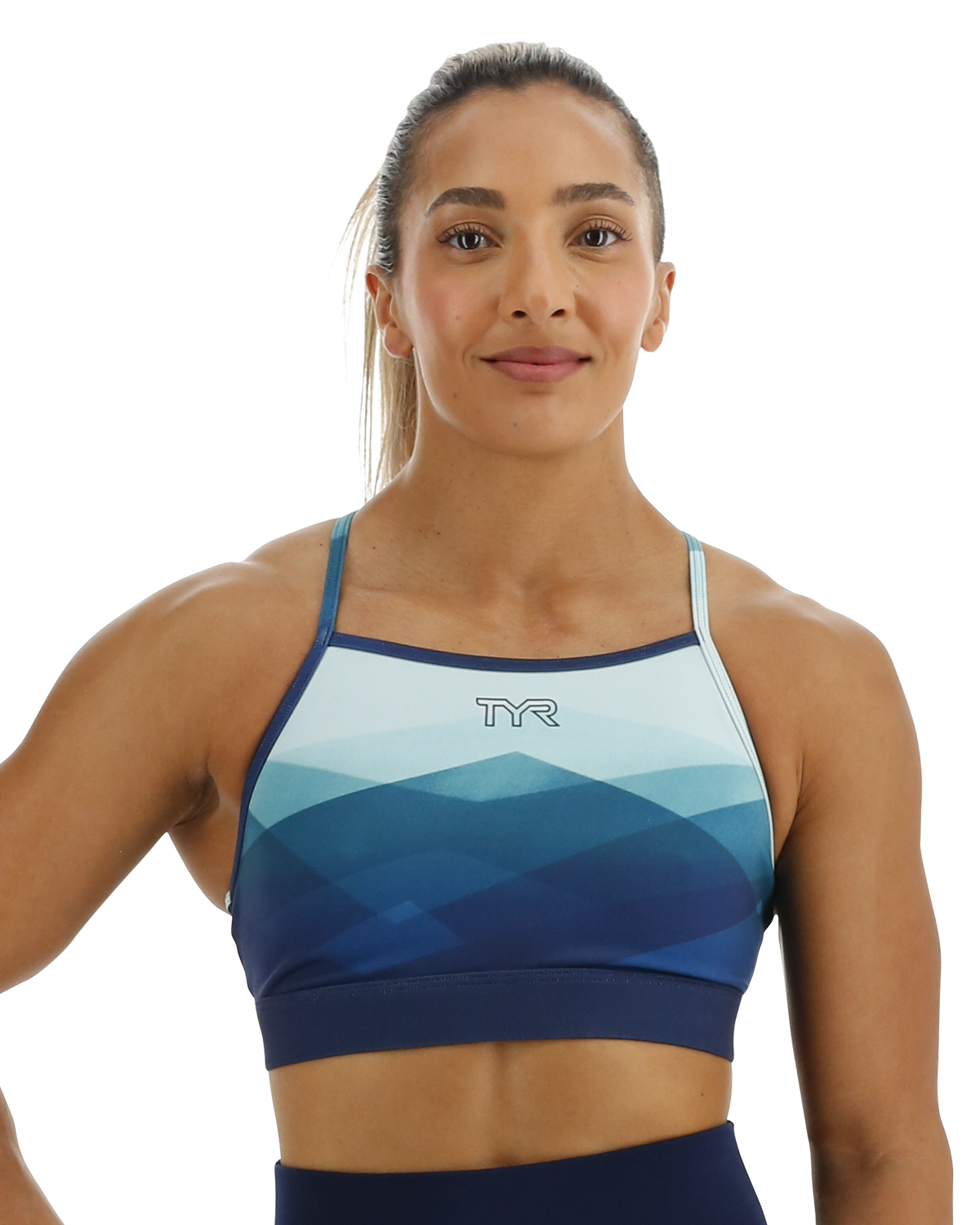  TYR Base Kinetic™ Women's High Neck Sports Bra - Forge