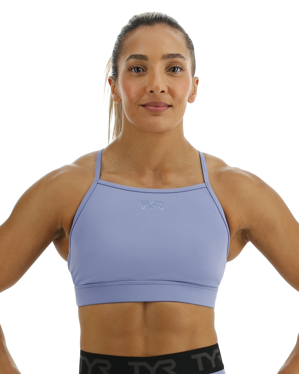  TYR Base Kinetic™ Women's High Neck Sports Bra - Solid