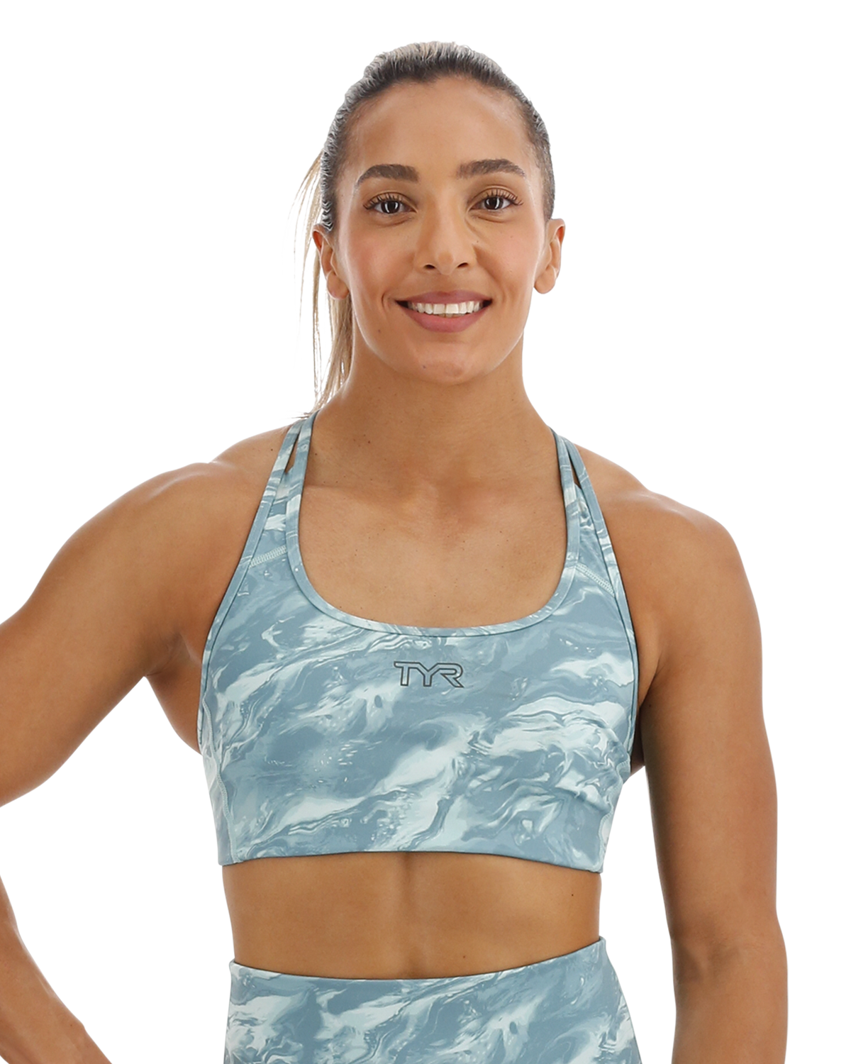  TYR Base Kinetic™ Women's Racerback Sports Bra - Aqueous