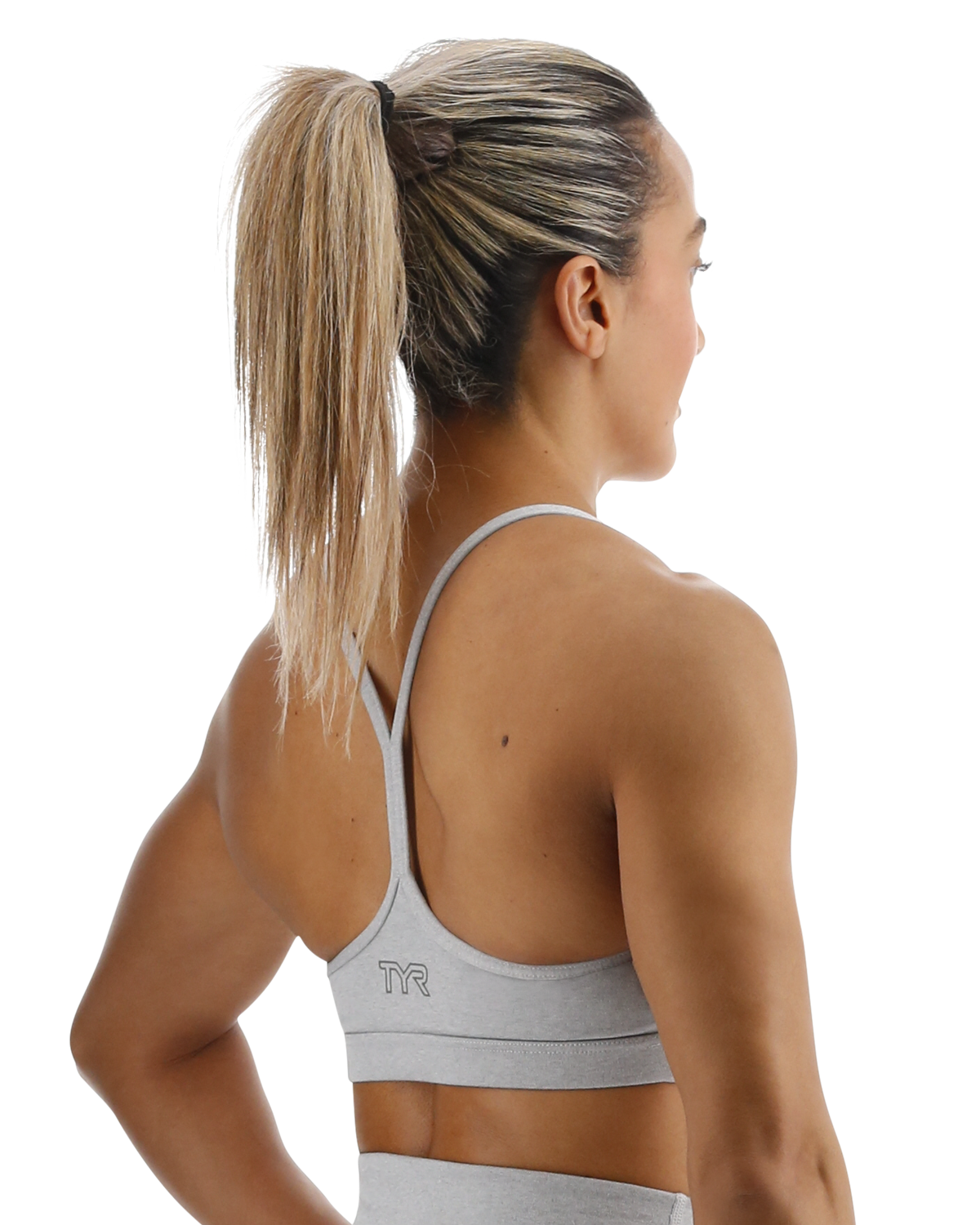  TYR Base Kinetic™ Women's V-Neck Sports Bra - Heather