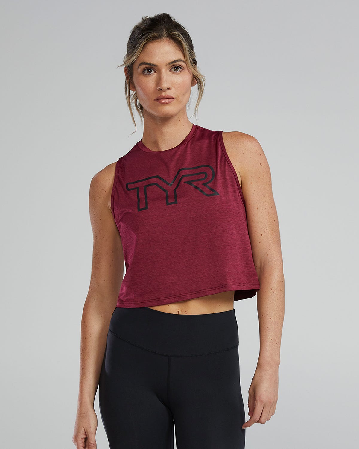  TYR ClimaDry™ Women's Cropped Tech Tank - Solid / Heather