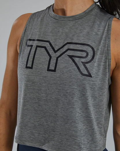  TYR ClimaDry™ Women's Cropped Tech Tank - Solid / Heather