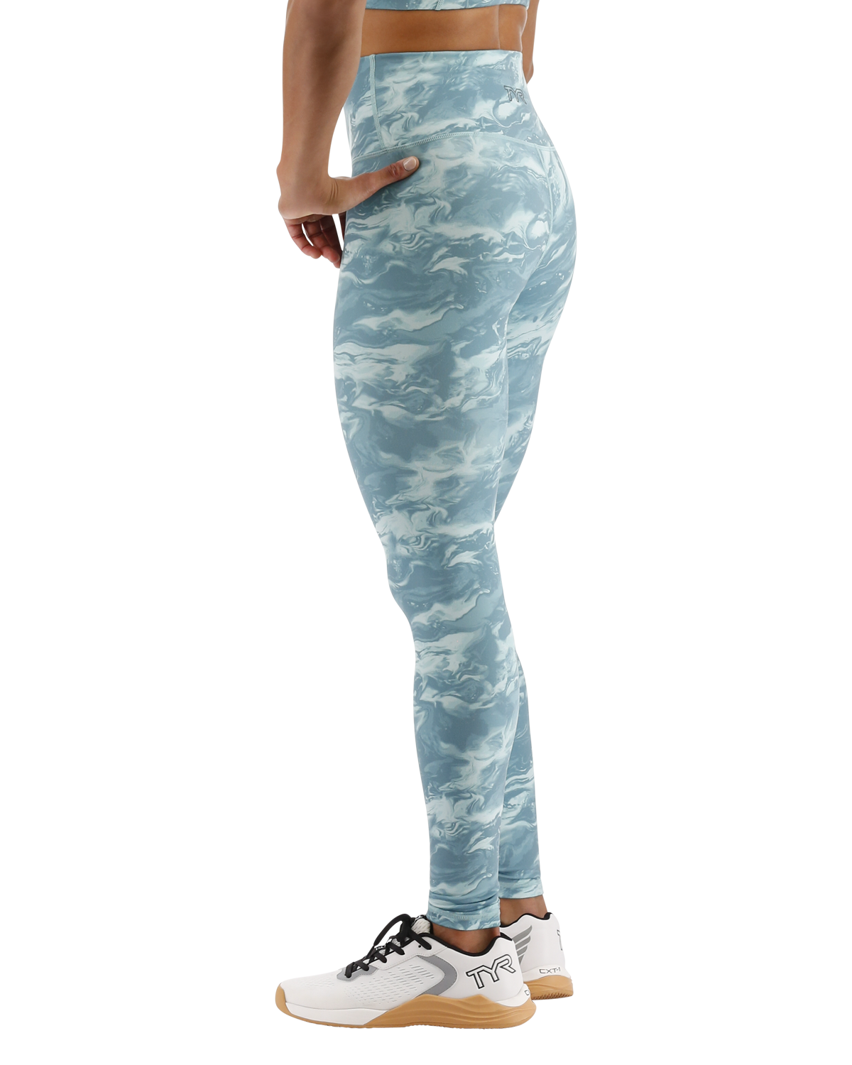  TYR Base Kineticª Women's High-Rise 28" Leggings - Aqueous