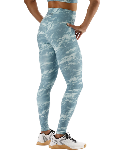  TYR Base Kineticª Women's High-Rise 28" Leggings - Aqueous
