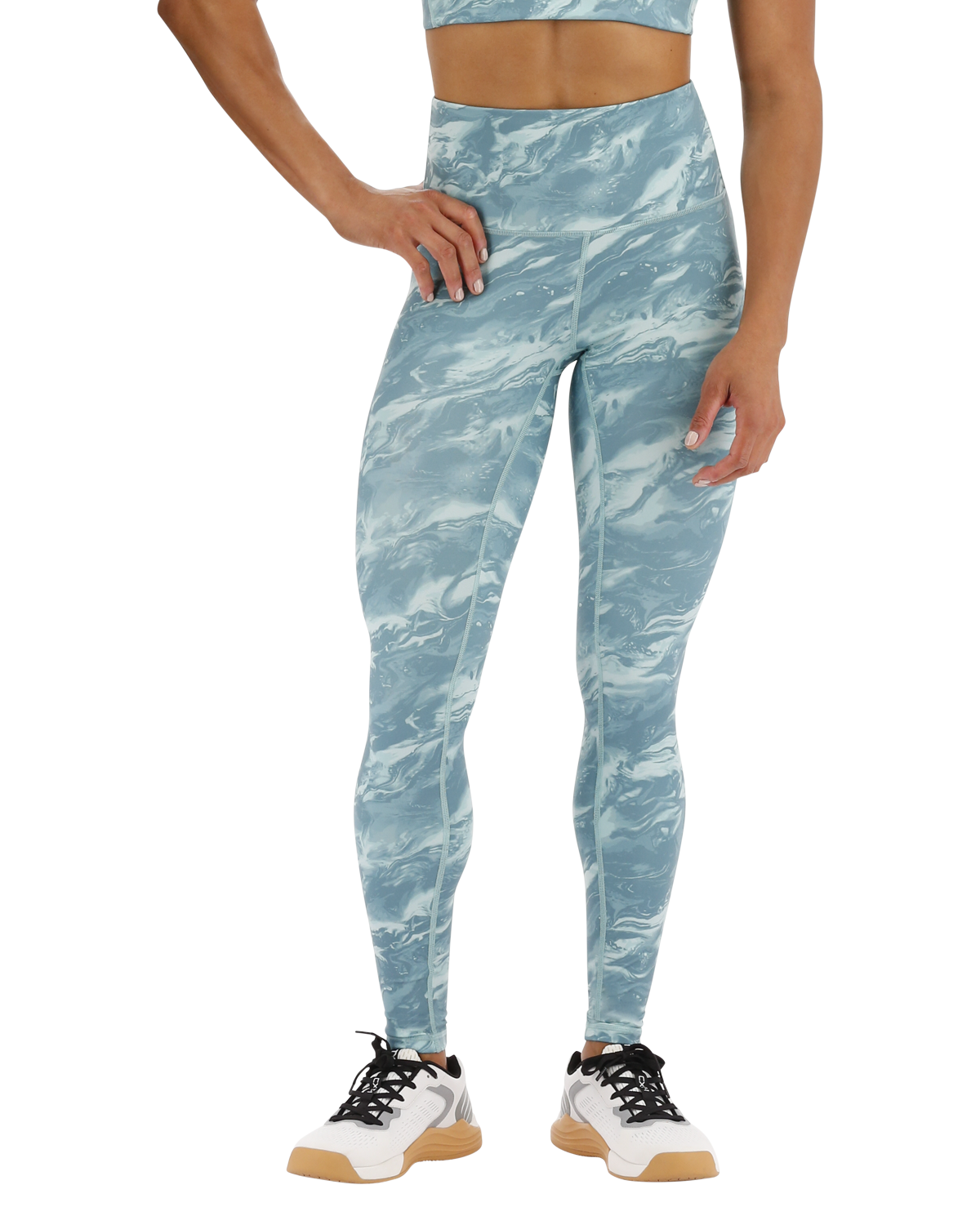  TYR Base Kineticª Women's High-Rise 28" Leggings - Aqueous