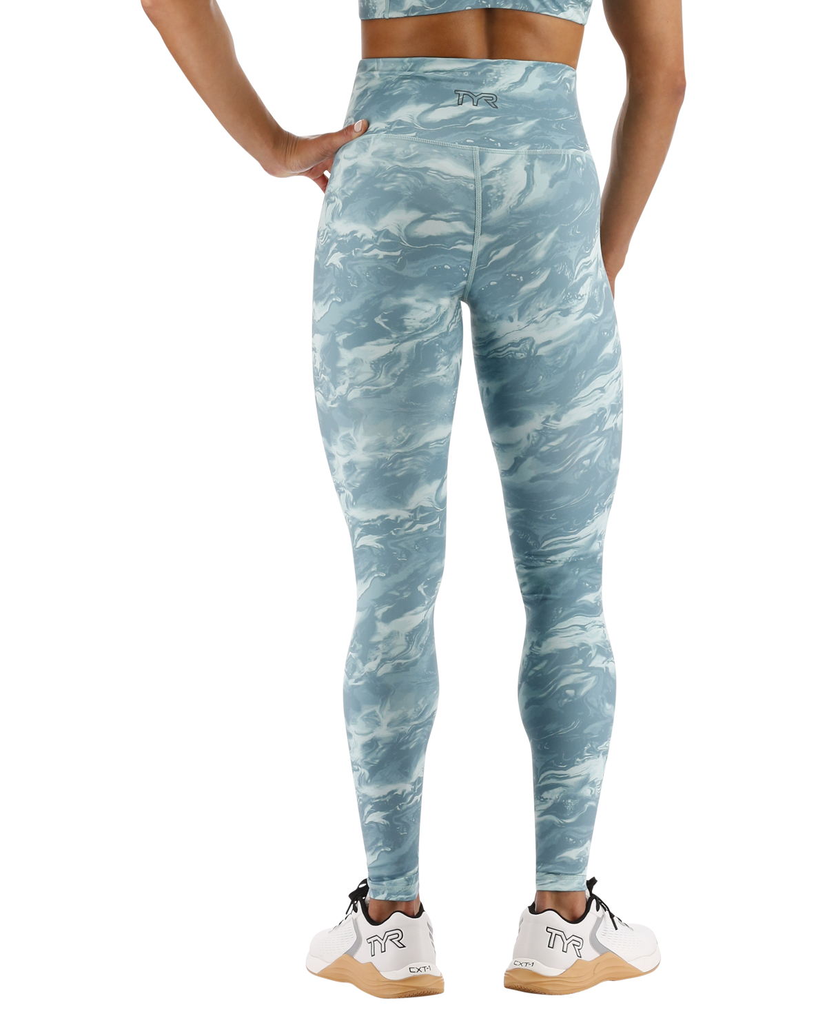  TYR Base Kineticª Women's High-Rise 28" Leggings - Aqueous
