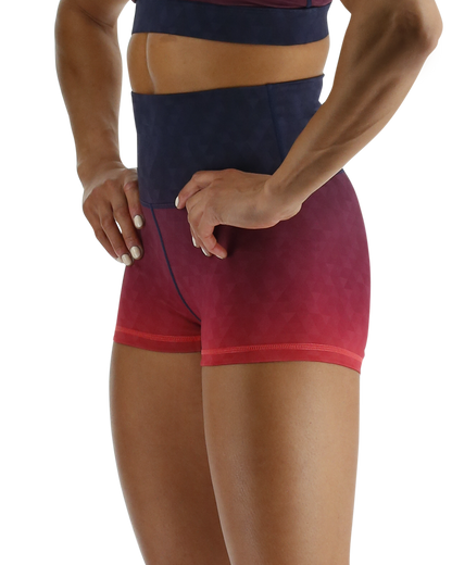  TYR Base Kineticª Women's High-Rise 2" Shorts - Ember