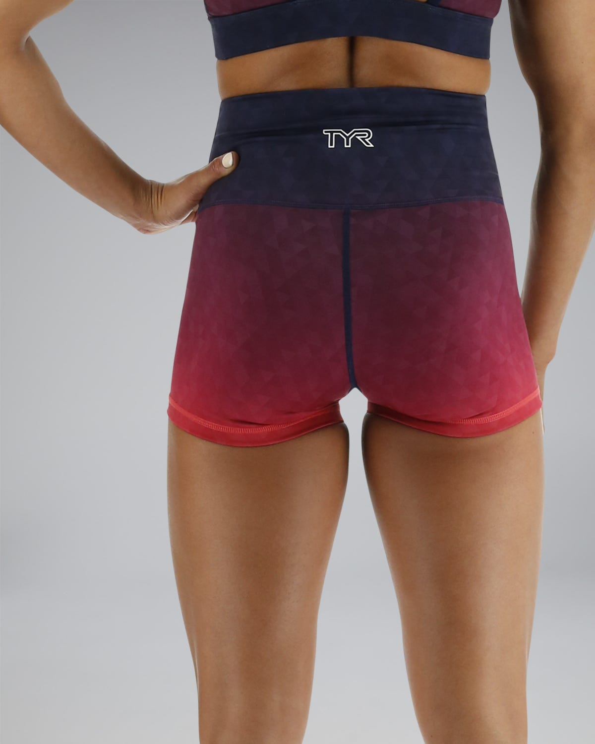  TYR Base Kineticª Women's High-Rise 2" Shorts - Ember