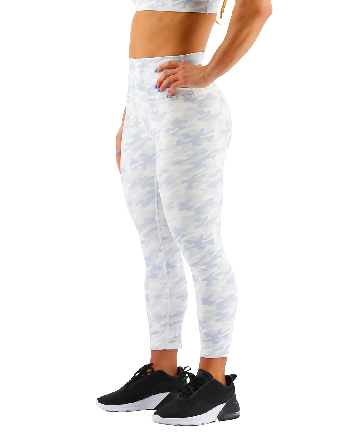  TYR Base Kineticª Women's High-Rise 21" Leggings - Whiteout Camo