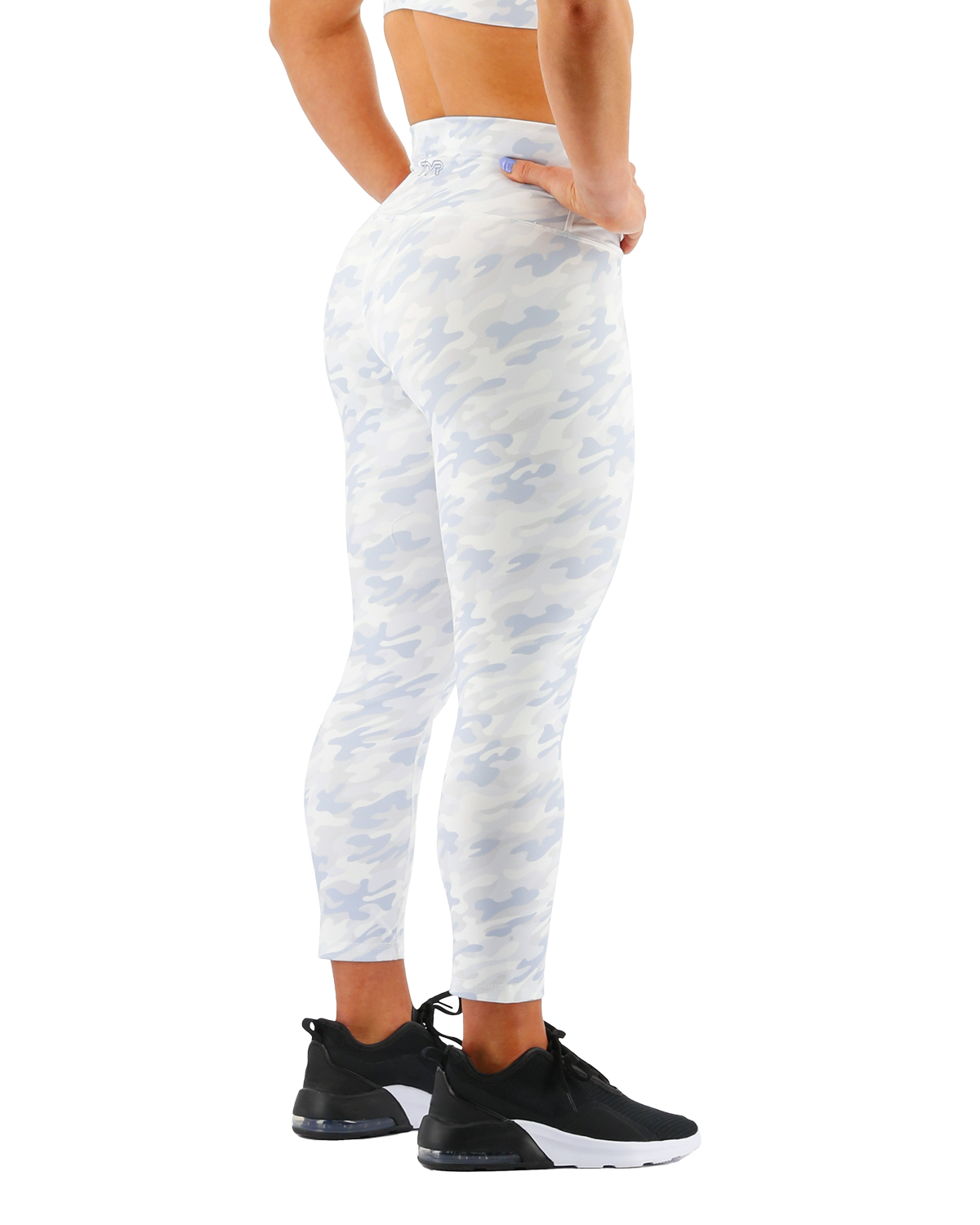  TYR Base Kineticª Women's High-Rise 21" Leggings - Whiteout Camo