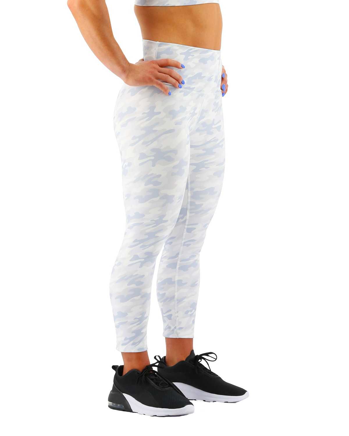  TYR Base Kineticª Women's High-Rise 21" Leggings - Whiteout Camo