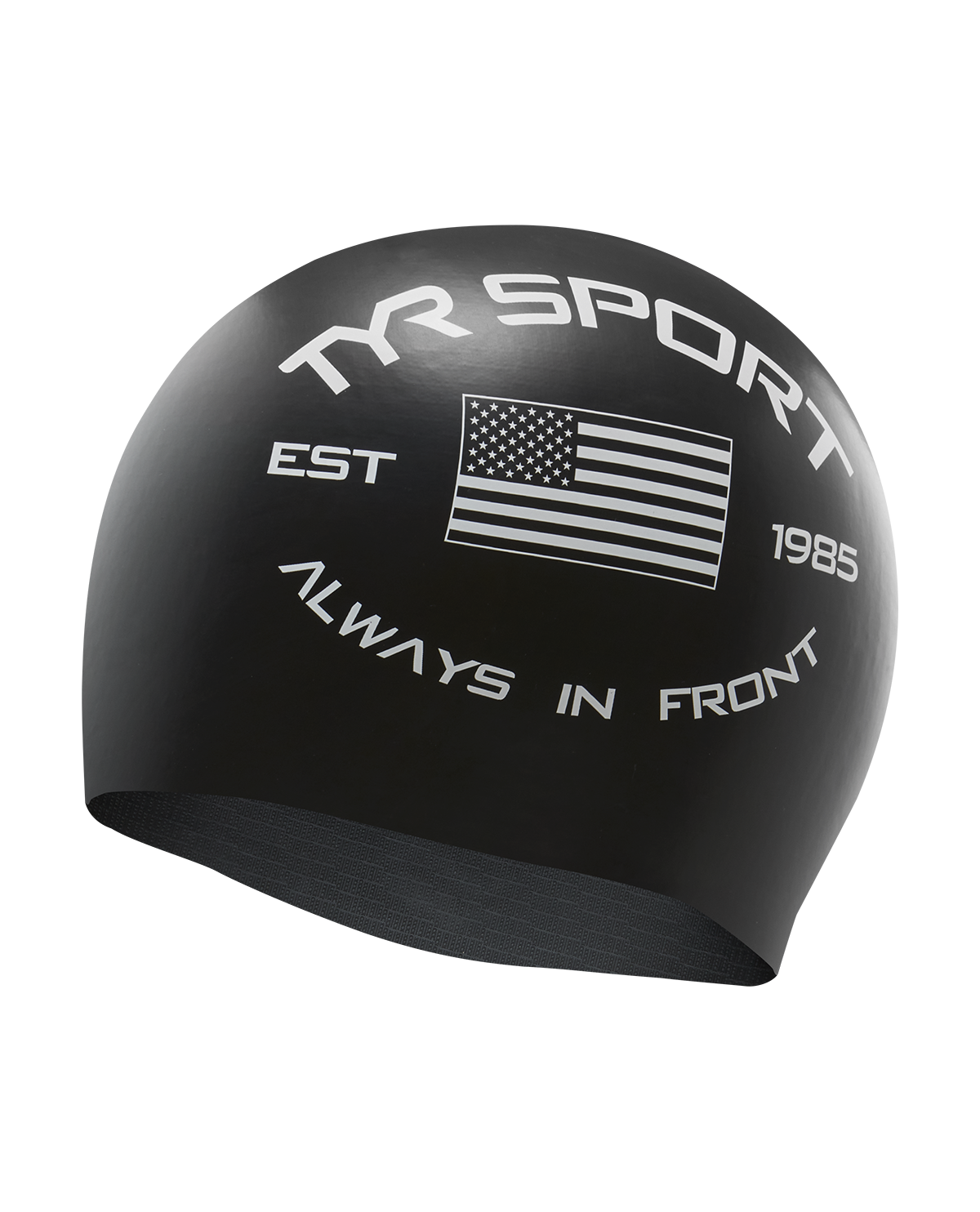  TYR Adult Silicone Swim Cap - "Always In Front"