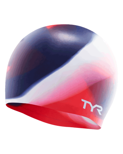 TYR Youth Silicone Swim Cap - Tie Dye