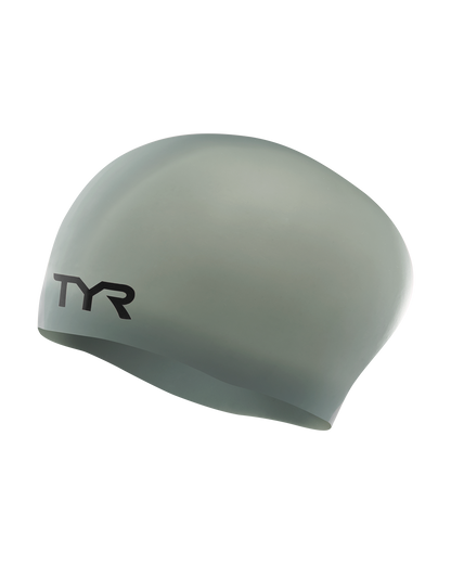  TYR Adult Long Hair Silicone Wrinkle-Free Swim Cap
