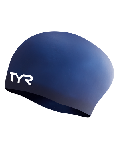  TYR Adult Long Hair Silicone Wrinkle-Free Swim Cap