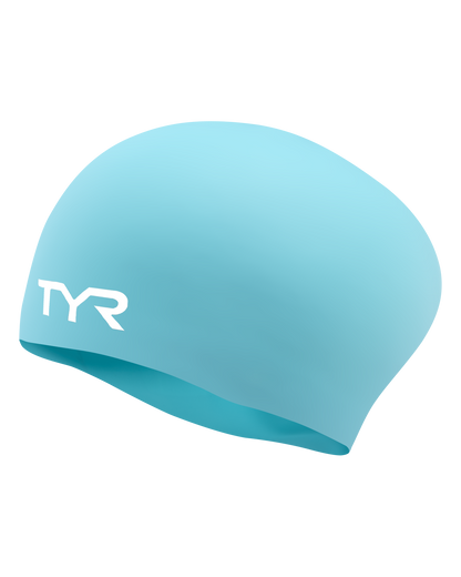  TYR Adult Long Hair Silicone Wrinkle-Free Swim Cap