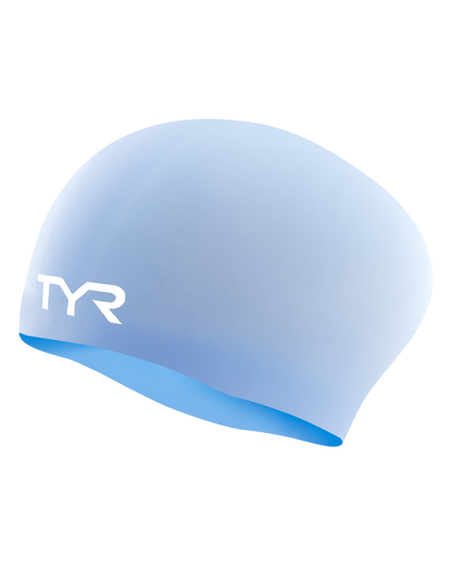  TYR Adult Long Hair Silicone Wrinkle-Free Swim Cap
