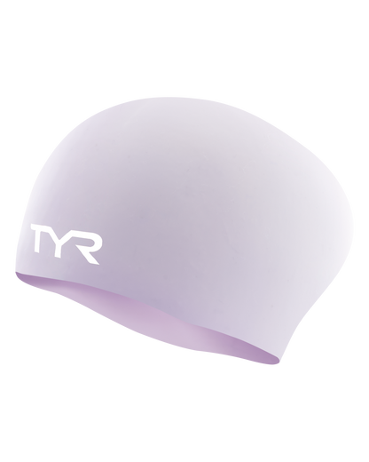  TYR Adult Long Hair Silicone Wrinkle-Free Swim Cap