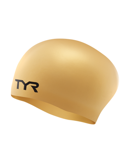 TYR Adult Long Hair Silicone Wrinkle-Free Swim Cap