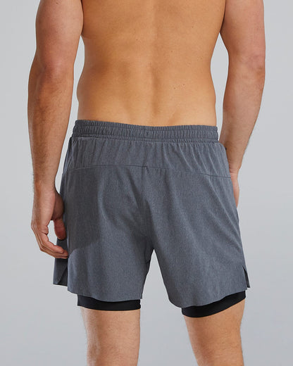  TYR Hydrosphereª Men's Lined 6" Momentum Shorts - Solid