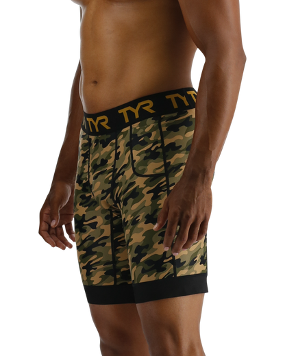  TYR Men's Compression Shorts - Terra Camo