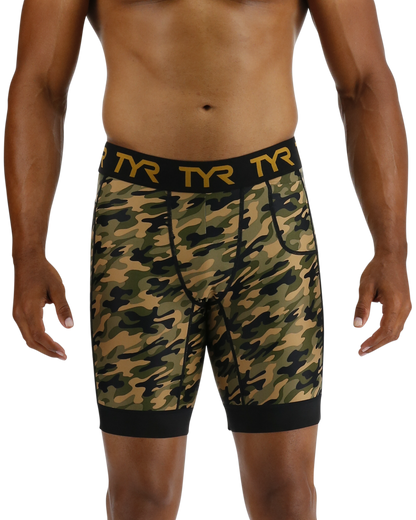  TYR Men's Compression Shorts - Terra Camo