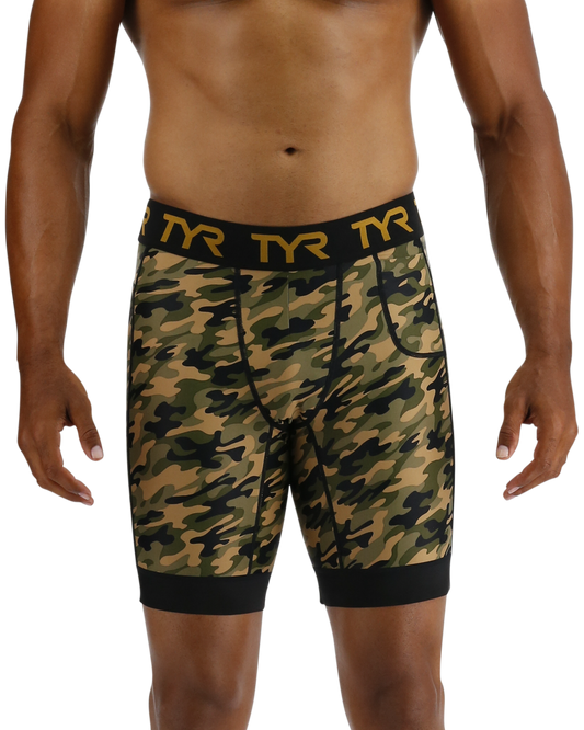  TYR Men's Compression Shorts - Terra Camo