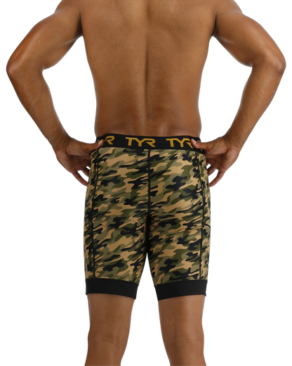  TYR Men's Compression Shorts - Terra Camo