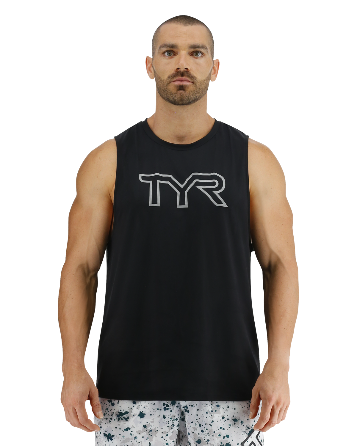  TYR ClimaDry™ Men's Big Logo Tech Tank - Solid / Heather