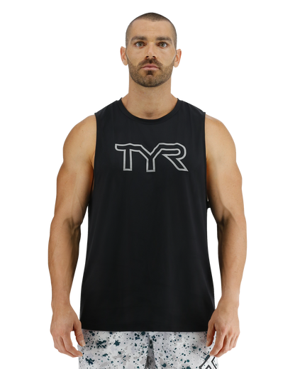 TYR ClimaDry™ Men's Big Logo Tech Tank - Solid / Heather