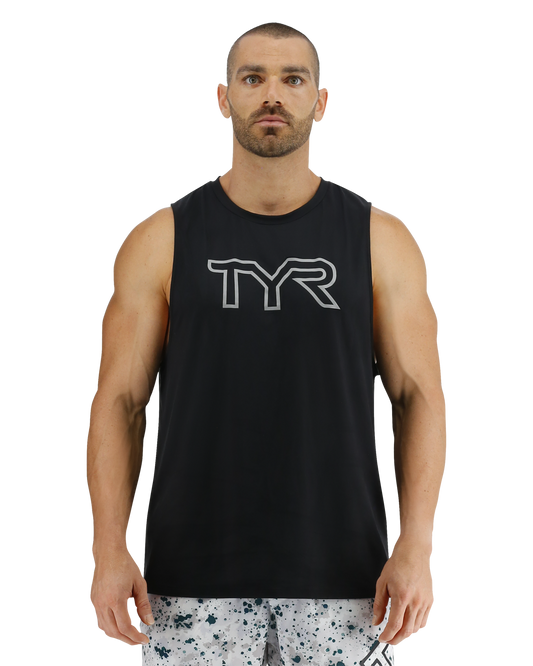  TYR ClimaDry™ Men's Big Logo Tech Tank - Solid / Heather
