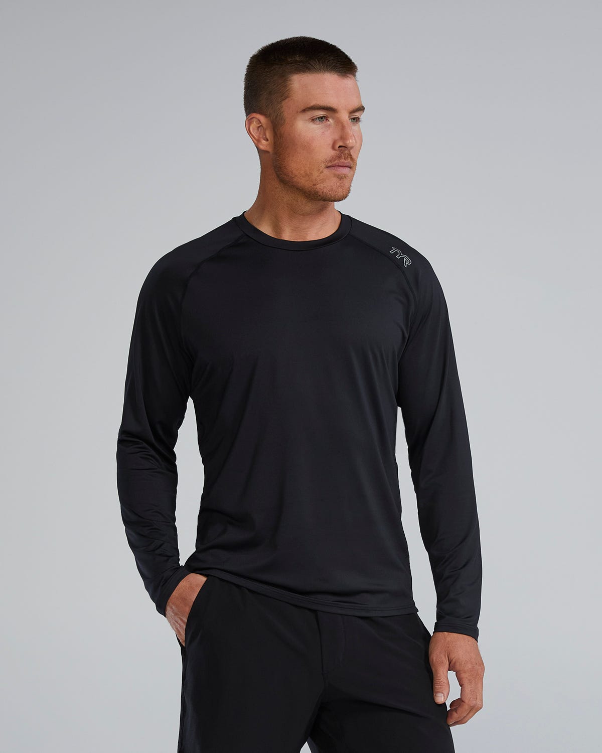  TYR ClimaDry™ Men's Raglan Long Sleeve Tech Tee - Solid / Heather