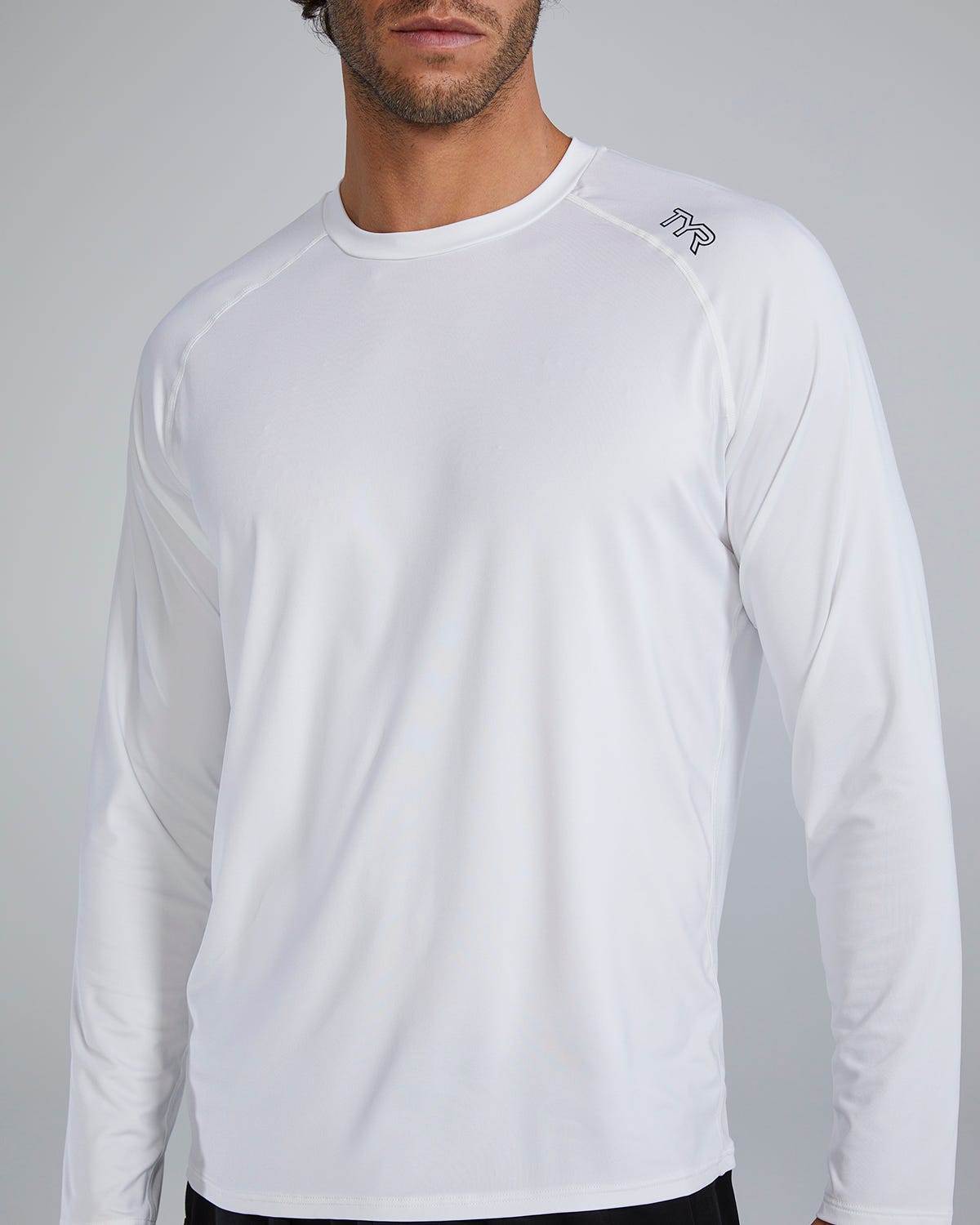  TYR ClimaDry™ Men's Raglan Long Sleeve Tech Tee - Solid / Heather
