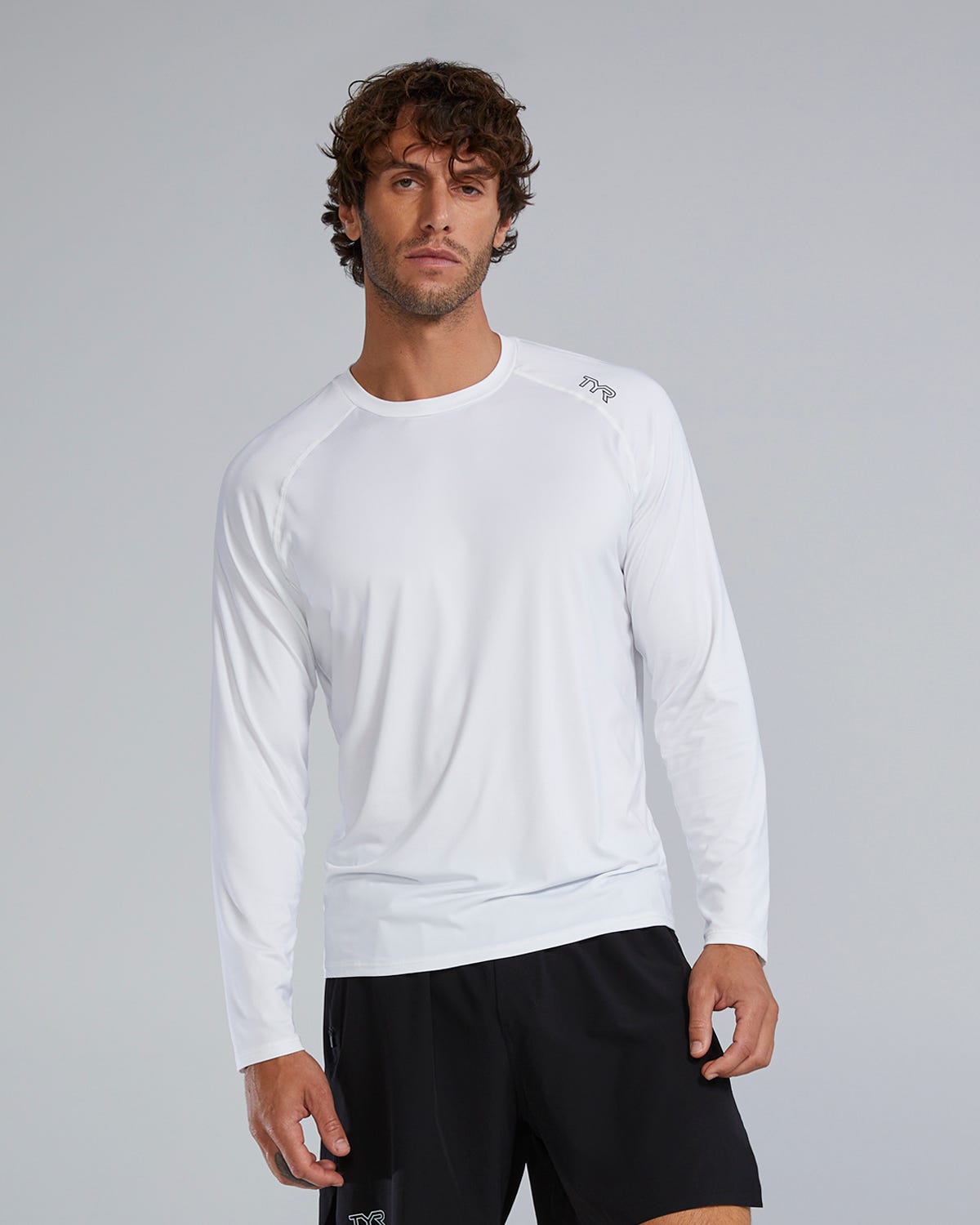  TYR ClimaDry™ Men's Raglan Long Sleeve Tech Tee - Solid / Heather