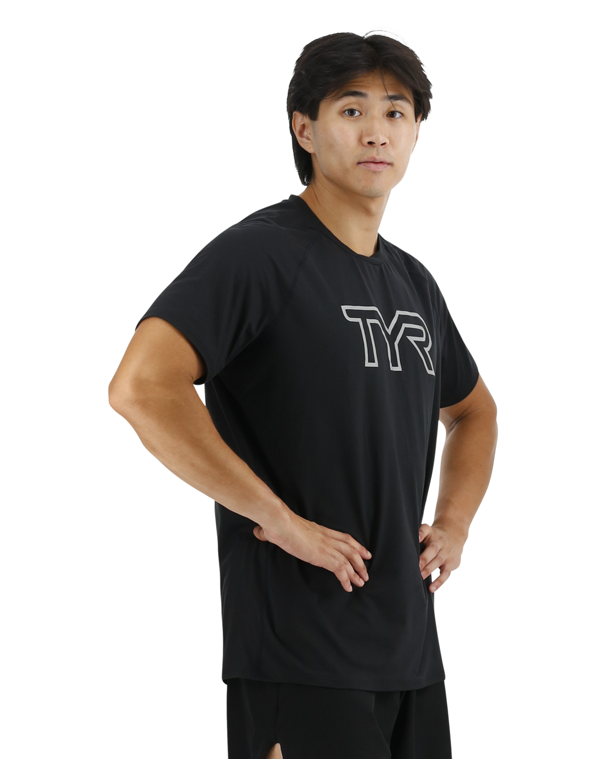  TYR ClimaDry™ Men's Raglan Big Logo Tech Tee - Solid