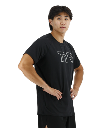  TYR ClimaDry™ Men's Raglan Big Logo Tech Tee - Solid