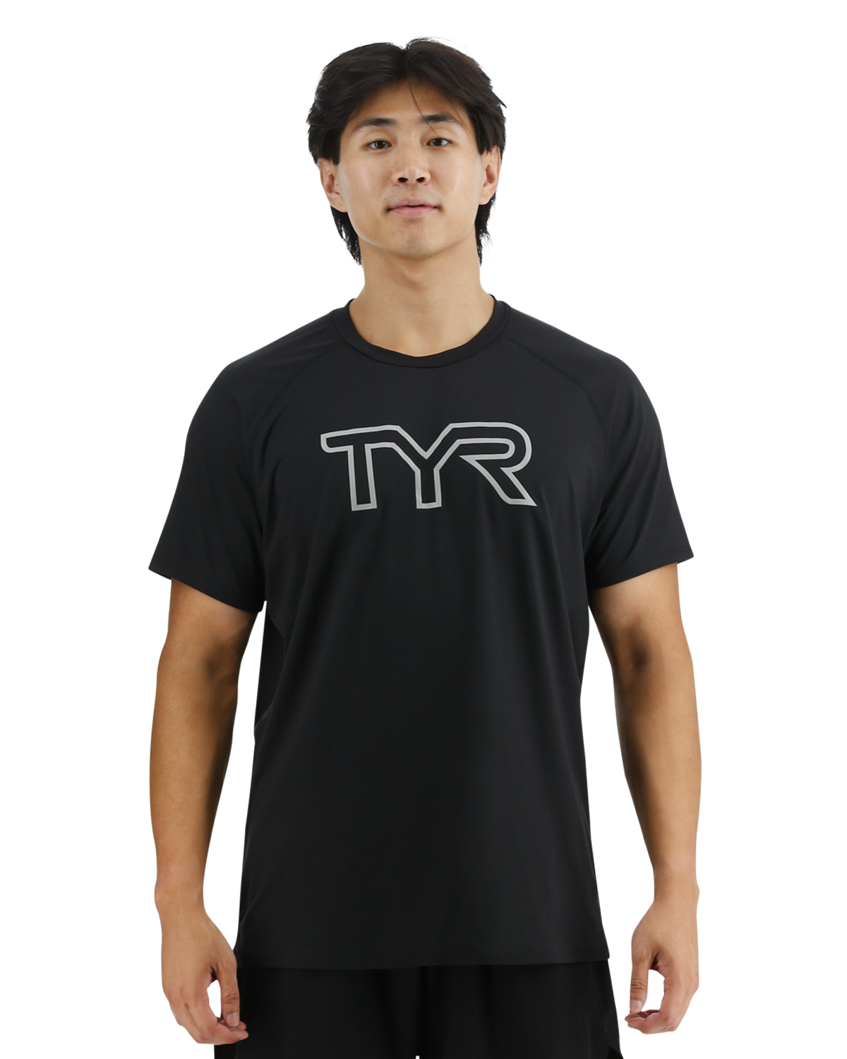  TYR ClimaDry™ Men's Raglan Big Logo Tech Tee - Solid