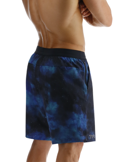  TYR Hydrosphereª Men's Lined 7" Unbroken Shorts - Cosmic Night