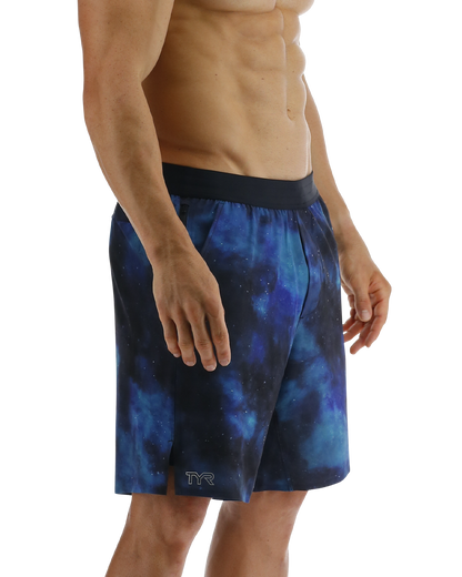  TYR Hydrosphereª Men's Lined 7" Unbroken Shorts - Cosmic Night