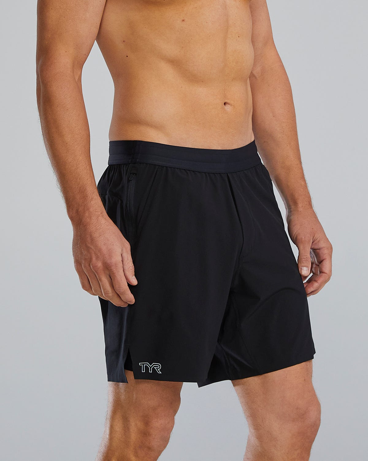  TYR Hydrosphereª Men's Lined 7" Unbroken Shorts - Solid