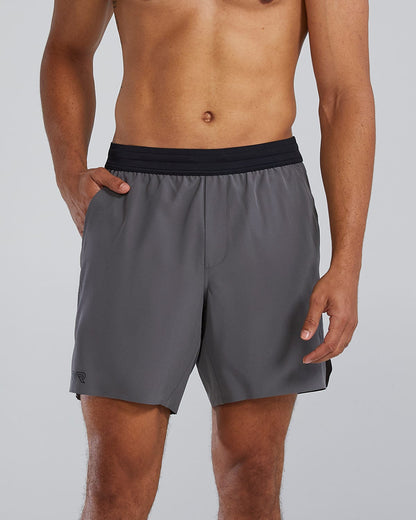  TYR Hydrosphereª Men's Lined 7" Unbroken Shorts - Solid