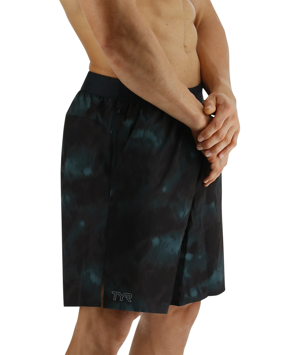  TYR Hydrosphereª Men's Unlined 9" Unbroken Shorts - Turbulent