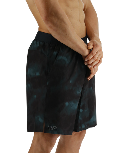  TYR Hydrosphereª Men's Unlined 9" Unbroken Shorts - Turbulent